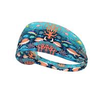 Sottomarino delfini, elastici antiscivolo per capelli, per donne e uomini, per allenamento, palestra, corsa, yoga, tennis