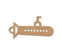 Sottomarino pre-contrassegnato forma 2 Medite MDF / 6 pollici / 5