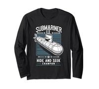 Sottomarino Submariner Hide And Seek Champion Sub U-Boat Citazione Sottomarino Maglia a Manica