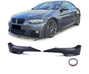 SOTTOPARAURTI ANTERIORE FLAPS NERO OPACO PER BMW E92 E93 06-10 SERIE 3