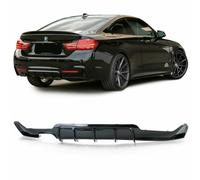 SOTTOPARAURTI POSTERIORE DIFFUSORE NERO LUCIDO PER BMW F32 13-18 SERIE 4