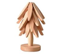 Sottopentola a forma di albero di Natale, decorazione da tavola in legno, sottobicchieri, set di sottopentola, per feste di inaugurazione della casa, cucina, scrivania, mensola, pentola