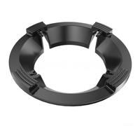 Sottopentola in ghisa ispessita, antiscivolo, 25 cm (2 pezzi) | Ghisa, design antivento, stabilizza le fiamme, si adatta a fornelli a gas, riduce i tempi di cottura