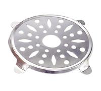 Sottopentola in lamiera stagnata, resistente e durevole, ideale per proteggere le superfici, facile da pulire e mantenere, design stilizzato.