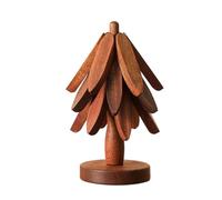 Sottopentola in legno a forma di albero, set di sottopentola pieghevoli in legno di noce, sottopiatti + supporto per piatti caldi, pentole, ciotole, teiere, presine