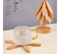 Sottopentola In Legno | Sottopentola Con Design Ad Albero | Sottopentola In Legno Per Piatti Caldi | Pieghevole Sottopentola In Legno A Forma Di Albero | Forniture Per La Casa