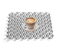 Sottopentola in Metallo - Tappetini in Acciaio Inossidabile Resistenti al Calore con Design a Filo a, Superficie Antiscivolo Durevole, Protegge i Tavoli dalle Pentole Calde | Sottopentola per
