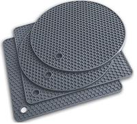 Sottopentola in silicone - presine - Tappetino scolapiatti Le nostre presine da cucina sono resistenti al calore fino a 226,7 °C, antiscivolo, durevoli, flessibili, facili da lavare e asciugare e