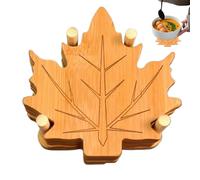 Sottopentola Per Caldi - 6 Pezzi Sottobicchieri Design Foglia D'Acero Resistenti Al Calore, Presine Resistenti Al Calore In Legno Di, Sottopiatti Decorativi Antiscivolo | Per Casa, Cucina