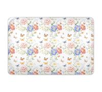 Sottopentola per letto con fiori primaverili e farfalle, extra large, riutilizzabili, altamente assorbenti, antiscivolo, per neonati e bambini, 132,1 x 86,4 cm (lunghezza x larghezza)