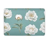 Sottopentola per letto riutilizzabile, con peonie vintage, extra large, morbido, assorbente, per culla, antiscivolo, per neonati, 132 cm di lunghezza x 86,4 cm di larghezza