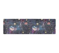 Sottopentola per pentole calde Piatti Durevole Protezione da tavolo resistente al calore Tappetino lungo sottopentola per tavolo da cucina Acquerello pianeti costellazioni galassia