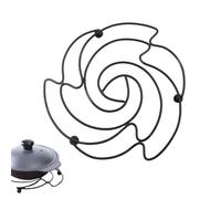 Sottopentola per pentole e padelle calde, in lega resistente al calore, con supporto, presine per piani cottura, per tavolo, piano di lavoro della cucina e per la casa con padelle, Bac