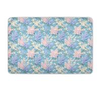 Sottopentola riutilizzabile per letto, motivo floreale, viola, rosa, lilla, extra large, morbido, assorbente, lavabile in lavatrice, biancheria da letto per bambini, 132 x 86,4 cm (lunghezza x