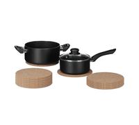Sottopentole set di 12 sottostoviglie in sughero supporto accessori per pentole