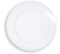 Sottopiatto Bianco Tondo Natalizio 33 cm Realizzato in Plastica Rigida Colorata, Perfetto per Decorare la Tua Tavola