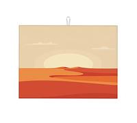 Sottopiatto da cucina con motivo di dune di sabbia di montagna, sole e , per la casa, GIF grande, 18 x 24 pollici