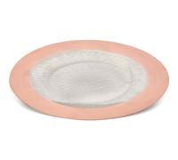 Sottopiatto in rame Lucido liscio senza bordo tutto liscio Ø 23 cm realizzato a mano In Italia finitura rame lucido interno stagnato