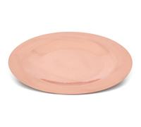 Sottopiatto in rame Lucido liscio senza bordo tutto liscio Ø 34 cm realizzato a mano In Italia finitura rame lucido rame