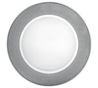 Sottopiatto Piatto Grande Trasparente in Vetro Bordo Decorato h.0,5 Ø 32 cm