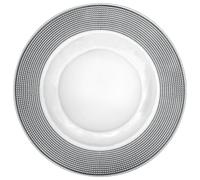 Sottopiatto Piatto Grande Trasparente in Vetro Bordo Decorato h.5