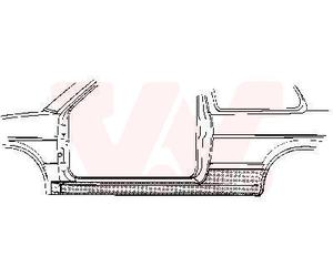 Sottoporta Battitacco SX Adatto per VW Golf II 19E 1G1 Jetta 1G2