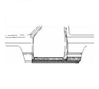 Sottoporta brancardo sinistro SJ 410/413 82-86 2 porte