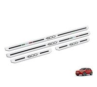 Sottoporta In Acciaio per per Fiat.600 600e | 4 Pezzi Battitacco Protezione Soglia Inox Elettrica Hybrid RED (RED) LA PRIMA 600 Accessori Tuning Kit Ricambi