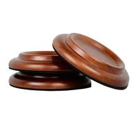 Sottorotelle Per Pianoforte 4/3 pezzi di cuscinetti for rotelle in legno for pianoforte verticale, for for, piedini for mobili, for for(3pcs Grand brown)