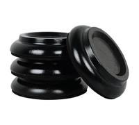 Sottorotelle Per Pianoforte 4/3 pezzi di cuscinetti for rotelle in legno for pianoforte verticale, for for, piedini for mobili, for for(4pcs Black upright)