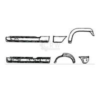 Diederichs Sottoporta 9317022 Sottoscocca destro per Opel Corsa A 3 porte 83-93