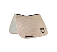 Sottosella da dressage in tessuto tecnico logo ricamato e trapuntatura a cubi Eq