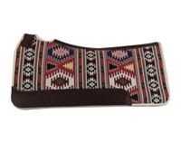 Sottosella Feltro Silver Horse Mohican, Morbido e Resistente, Indispensabile per Proteggere Il Cavallo da Traumi e Shock Eccessivi (Rosso/Beige)