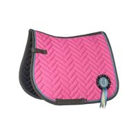 Sottosella inglese per pony modello Nele con decoro coccarda staccabile Hkm Spor