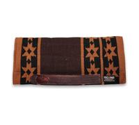 Sottosella Western Silver Horse PRO-Pad Flower, Indispensabile per Proteggere Il Cavallo da Traumi e Shock Eccessivi, Sobrio ed Elegante (Marrone)