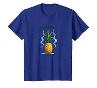 Sottosopra Ananas Express Tropical Retro Cool Vibes Maglietta, Bambini, Blu Reale, 3 Anni