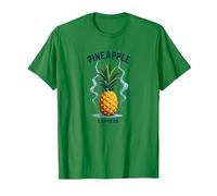 Sottosopra Ananas Express Tropical Retro Cool Vibes Maglietta, Uomo, Verde Mela, 3XL