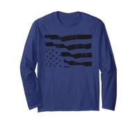 Sottosopra Bandiera Americana SOS Distress Maglia a Manica