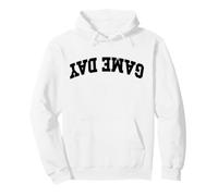 Sottosopra Game-Day Varsity Sport Fan Lettering Felpa con Cappuccio
