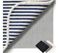 Sottotappeto Antiscivolo 90 x 125 cm Riutilizzabile, Inodore, Tagliabile, Lavabile e Personalizzabile Nelle Dimensioni, Sottotappeto Antiscivolo in PVC Perr Moquette, grigio marrone