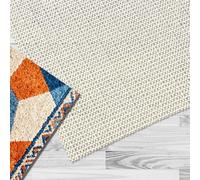 Sottotappeto Antiscivolo in PVC 22 x 30 cm Antiscivolo e Protezione Tappeto Base Resistente e Tagliabile per Cassetto Bagagliaio Auto, bianco