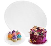 Sottotorta - 30 cm/12 pollici, rotondo, bianco - Vassoio per tamburo in cartone - Base per esposizione di torte a più livelli - Cerchio con fondo spesso - di PixiPy