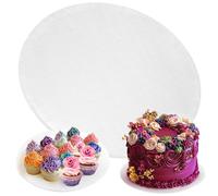 Sottotorta - 36 cm/14 pollici, rotondo, bianco - Vassoio per tamburo in cartone - Base per esposizione di torte a più livelli - Cerchio con fondo spesso - di PixiPy