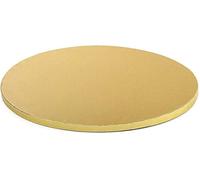 Sottotorta Tondo in Oro per Cake Design, Riutilizzabile, 45 cm di Diametro, 1,2 cm di Altezza, per Torte Decorate