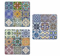 SOTTOTUTTO Quadrato Coll TILES Set Sottobicchiere piatto pentola legno stampa