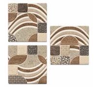 SOTTOTUTTO Quadrato LEAVES TILES Set Sottobicchiere piatto pentola legno stampa