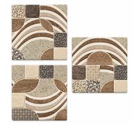 SOTTOTUTTO Quadrato LEAVES TILES Set Sottobicchiere piatto pentola legno stampa