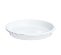 Sottovasi in plastica for piante rotondi in for, 10 pezzi, multicolori, dimensioni multiple for da interno ed esterno(White,14.5x17.8cm)