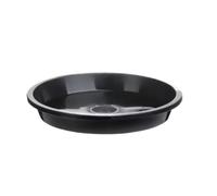 Sottovasi in plastica for piante rotondi in for, 10 pezzi, multicolori, dimensioni multiple for da interno ed esterno(Black,14.5x17.8cm)