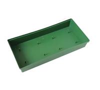 Sottovasi in plastica for vasi da fiori, 20 pezzi, vassoio in for, verde, dimensioni multiple for interni ed esterni(12.5x26cm)